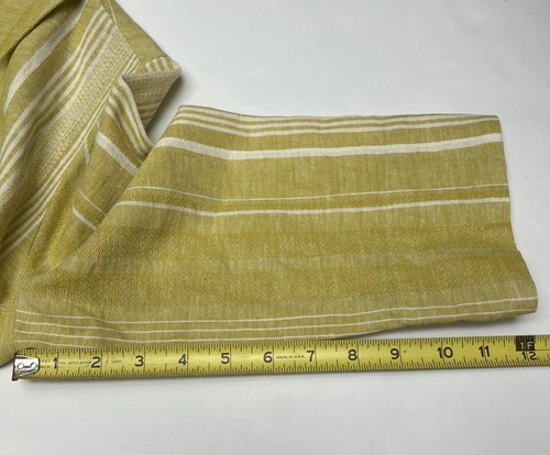 Camisa de lino Soft Surroundings Livienne Chartreuse a rayas botones de fregona talla XS NUEVA CON ETIQUETAS - Imagen 11 de 13