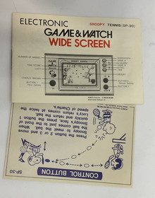Game & Watch Snoopy Tennis - Complete in Box - Works