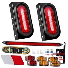 Led Trailer Lights Kit 6 Inch Oval Tail Lights With Backup Reverse Dot Led Trailer Lights Kit 6 Inch Oval Tail Lights With Backup Reverse Dot