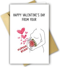 Cute Valentines Day Card for Dad to be Mom to be, Lovely Pregnancy Valentines...