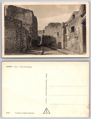 Pompei Vicolo Del Lupanare Italy Postcard