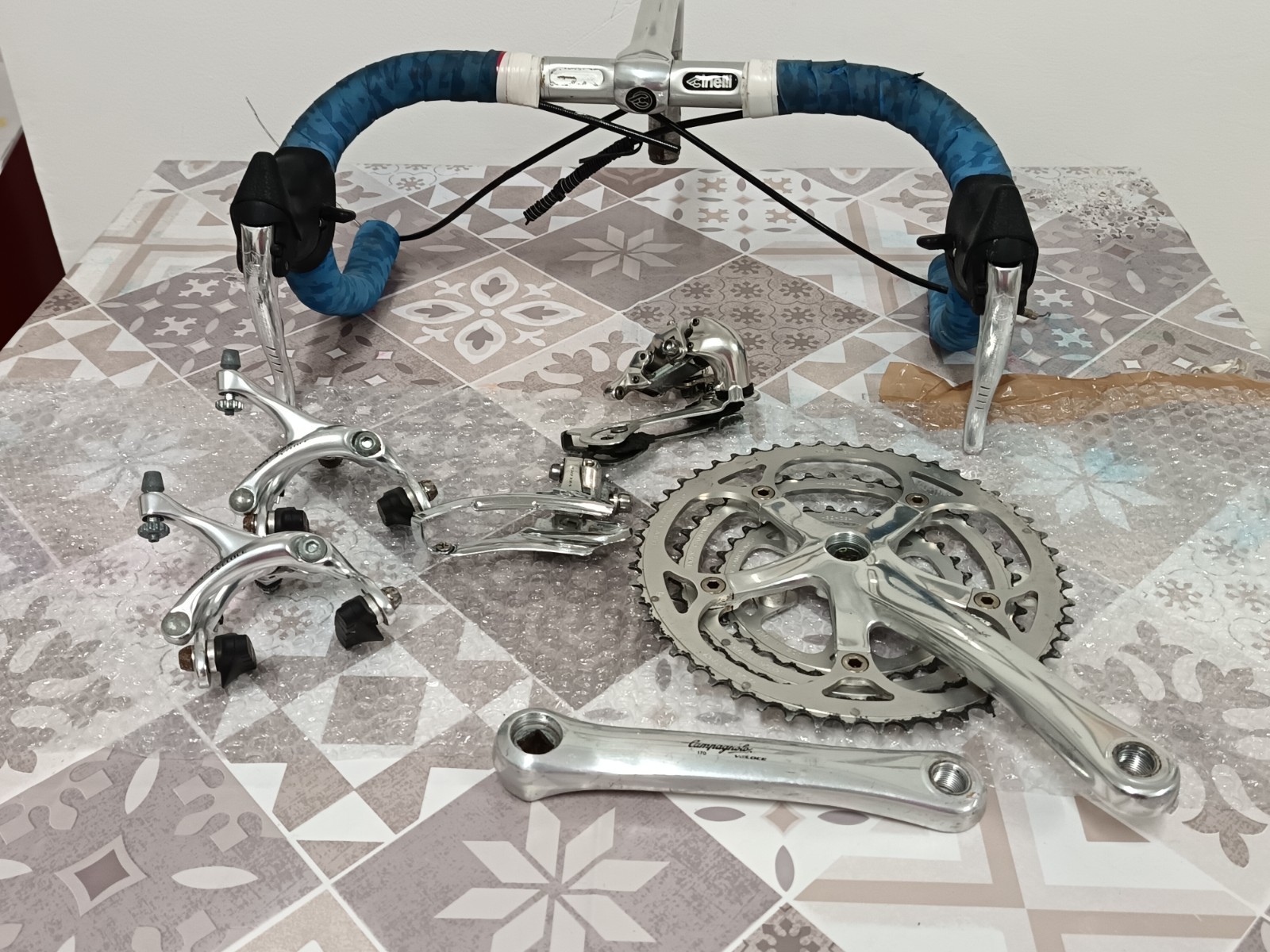 Campagnolo Veloce 9v gruppo tripla bici da corsa