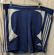 Adidas Climalite Blue & White Athletic Training Shorts Men's XL