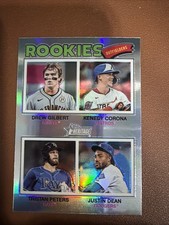 2026 Topps Heritage Chrome Refractor Gilbert/Corona/Peters/Dean Rookies #388