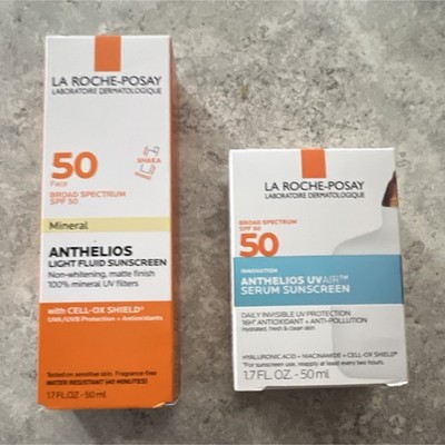 La Roche-Posay Anthelios SPF 50 Mineral & Serum Sunscreen Set Face 50ml Duo