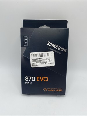 Samsung 870 EVO 1TB, 2.5 inch Internal SSD -  MZ-77E1T0B/AM