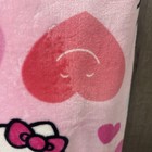 New Hello Kitty All Hearts Pink Plush 50" x 70" Throw Blanket With Tag & Hanger — photo 3