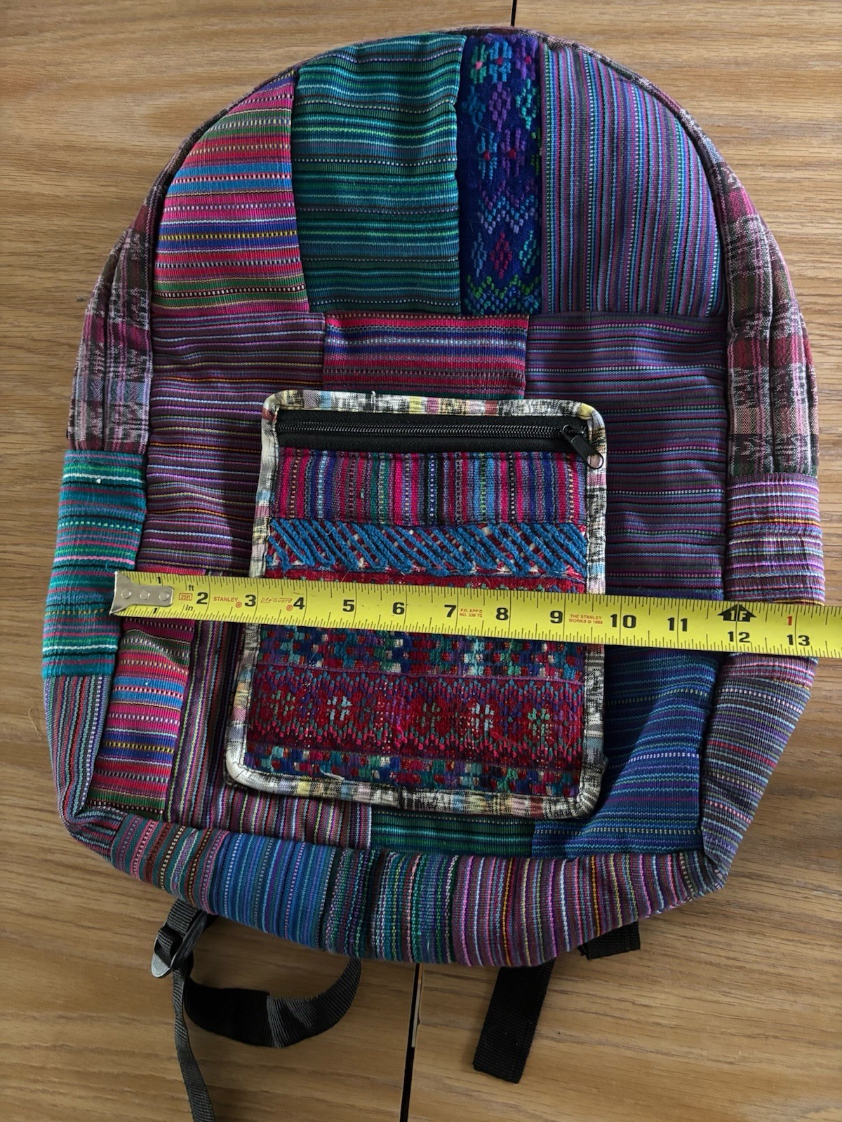 Chichi Patchwork Backpack Handmade Guatemala Hipp… - image 10
