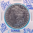 1901 S Morgan Silver Dollar Hi Grade Genuine U. S. Mint Rare Key Coin 8196