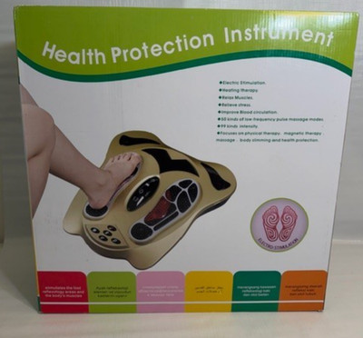 TENS Foot Massager EMS Circulation Machine Liteaid LA-439 w Remote Pads