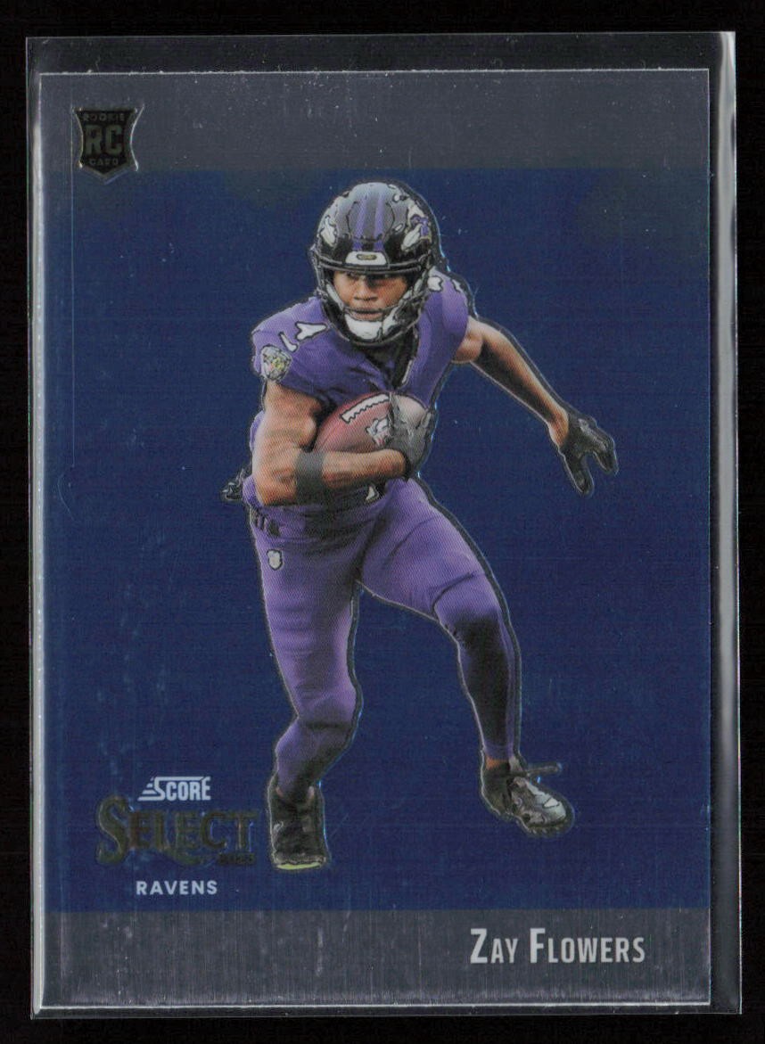2023 Panini Select #STW-ZFL Zay Flowers Score Select Throwback