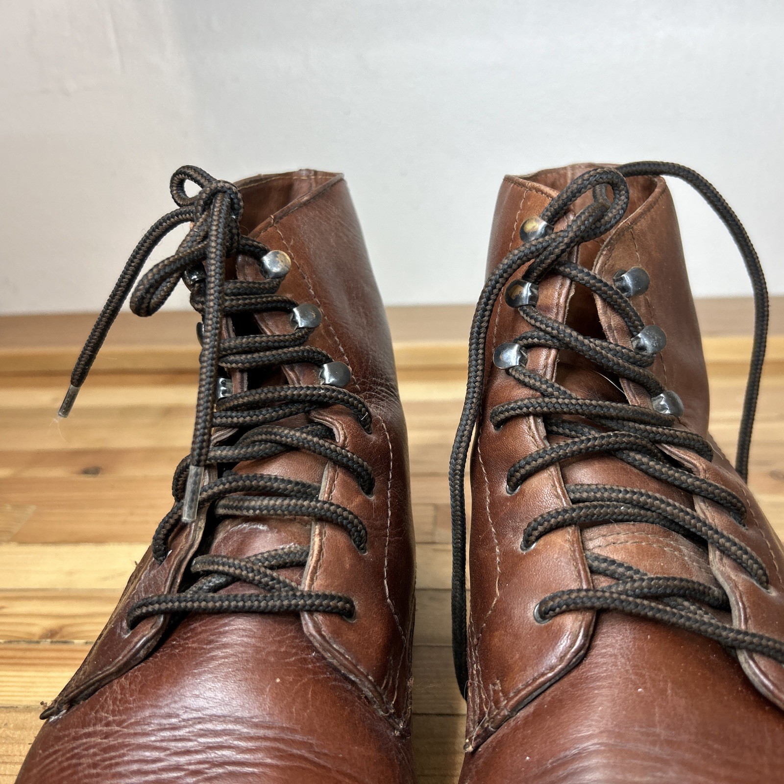 Frye Mens Berwick Lace Up Ankle Boots Size 11 M Brown Leather Vibram Sole