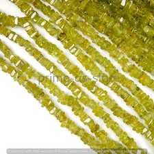 Natural Peridot Heishi Beads 16" Strand,4-5mm, Lime Green Gemstone Spacer Beads