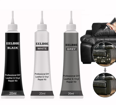 Advanced Leather Repair Kit Filler Vinyl DIY Car Seat Patch Sofa Rip Holes 20ml