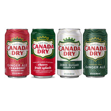 Canada Dry Ginger Ale Soda Can 355mL | Cherry & Cranberry Flavors | Zero Sugar