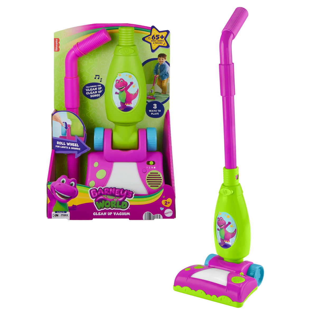 Fisher-Price Barney'S World Clean up Vacuum Electronic Toddler Toy