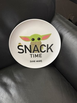 Star Wars Grogu Baby YodaMelamine Plastic Plate SnackTime 10.5''