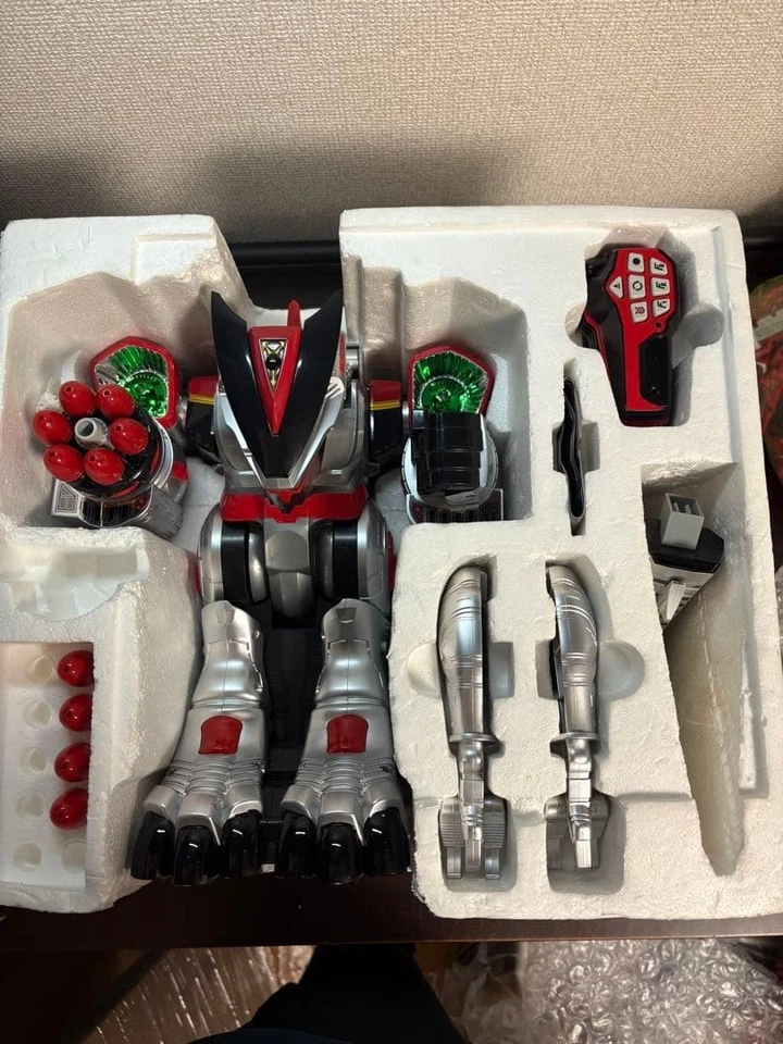 Bandai Timeranger DX V-Rex Robo w/ Box Complete Used Remote Not Working - Image 3 of 4