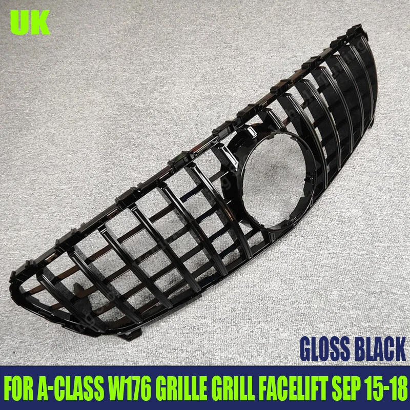 FOR MERCEDES A-CLASS W176 GRILLE GRILL FACELIFT 2015-2018 A45 GT PANAMERICANA UK - Image 1 of 4