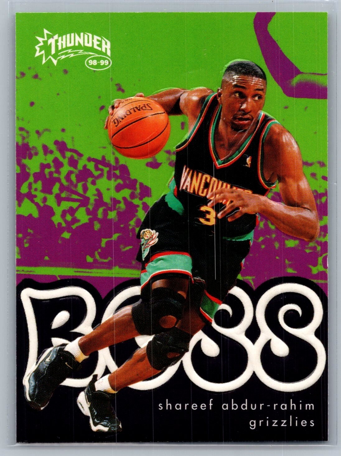 1998-99 Skybox Thunder - Shareef Abdur-Rahim Boss #1 - NM *TEXCARDS*