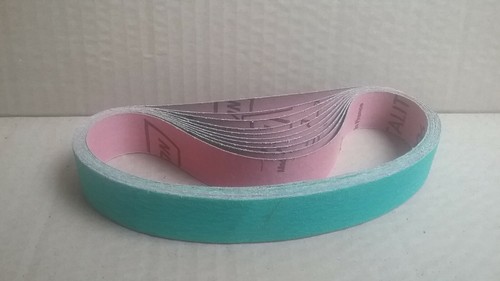 P120 Norton Cinghie Abrasive Panno 25 x 457 mm Confezione (10) R296 Materiale 378404 - Foto 1 di 3