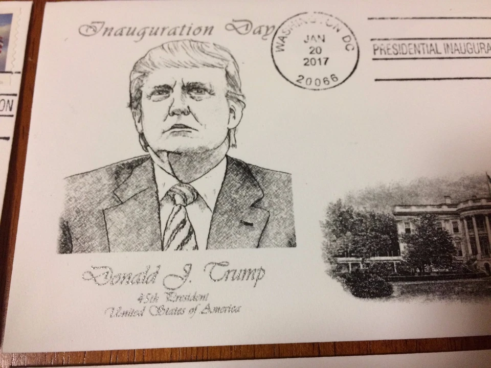 PRESIDENT TRUMP First Day Cover Washington D.C. Inaugural Postmark 1/20/2017 #3 - Image 2 of 4