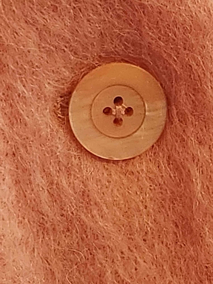 Abrigo Chaqueta Appleseed's Rosa Mezcla Lana Botón Talla 20W Exterior Súper Suave Foto 4 de 4