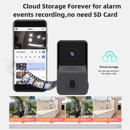 Smart Wireless WiFi Doorbell Intercom Video Camera Door Ring Bell Chime Security - Picture 14 of 18