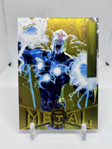 2021 SkyBox Marvel Metal Universe Spider-Man Nova Yellow FX #62 - Picture 1 of 2