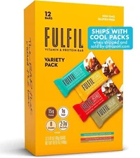 Fulfil Chocolate Peanut Caramel Protein Bar Pack of 12 15g Protein 1g Sugar