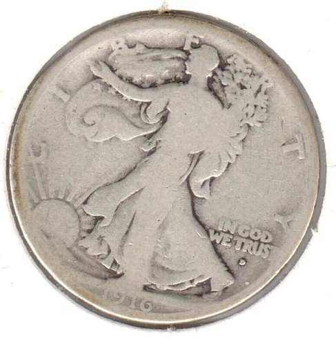 1916-D GOOD Walking Liberty Half Dollar #5