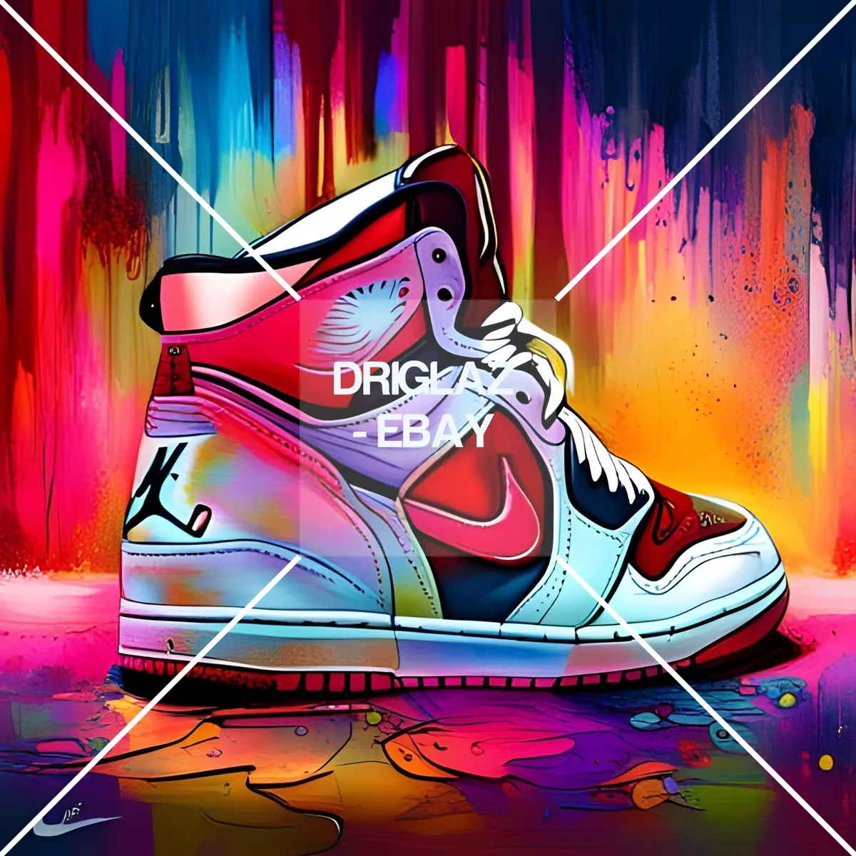 Jordan sneaker hotsell art