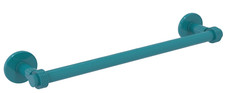 36" Allied Brass 2051G/36-GLT Continental Towel Bar Grooved Detail Glokzin Teal