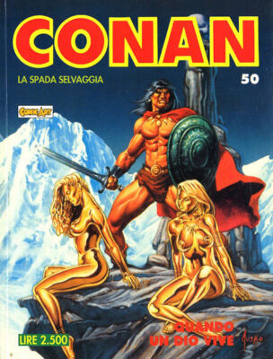 CONAN THE WILD SWORD B/N comic art 50
