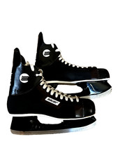 Bauer Men's Pro Panther Ice Hockey skates size 11 Lmt Ed BLACKOUT excellent