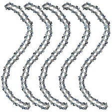 5PCS 16'' inch Chainsaw Chain Blade 3/8''LP .043 Gauge 56DL Full-Chisel Chains