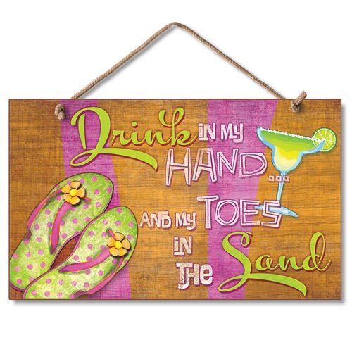 Flip Flops Wood Sign 
