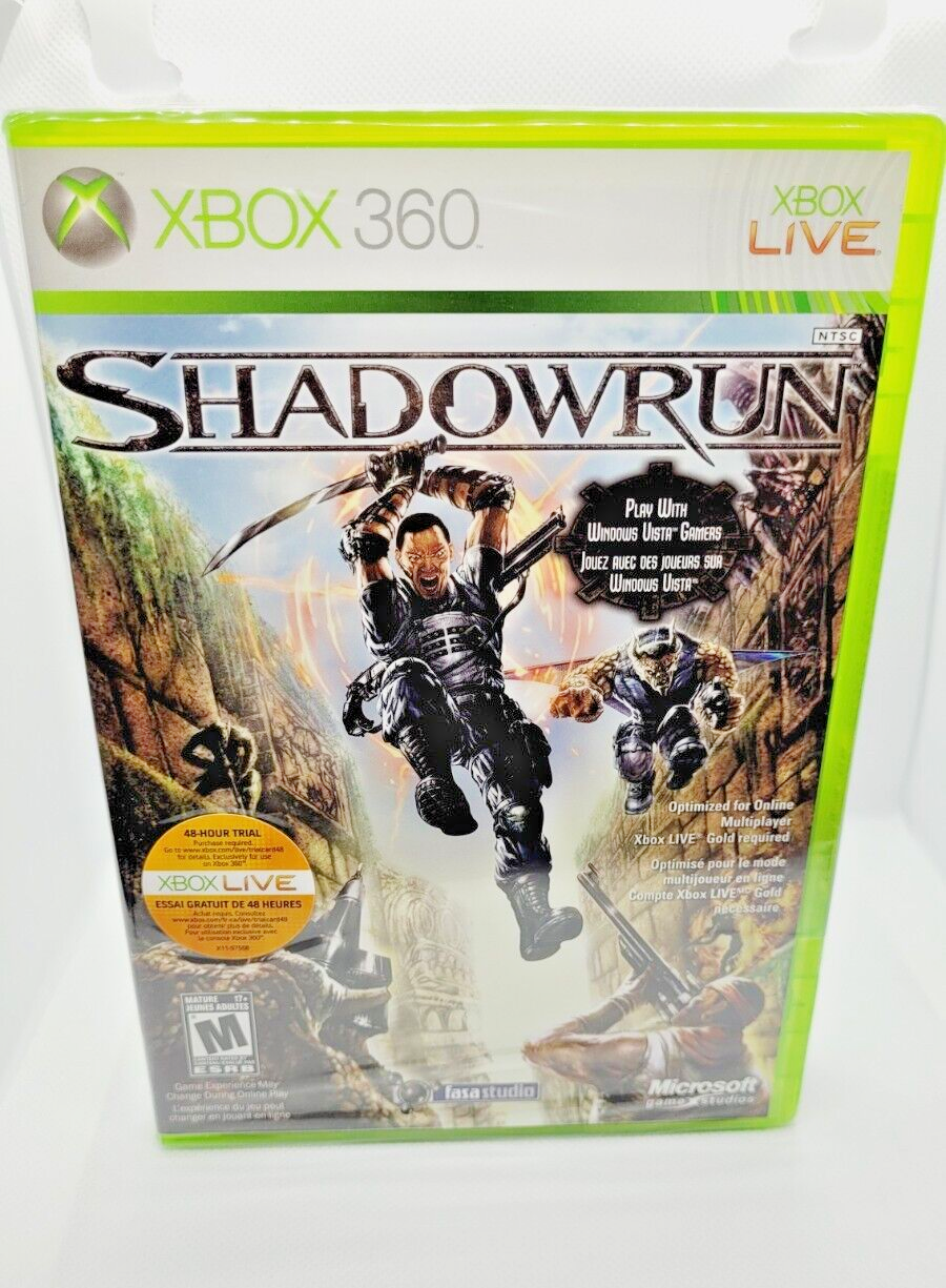 Shadowrun (Microsoft Xbox 360, 2007) - Original Factory Sealed