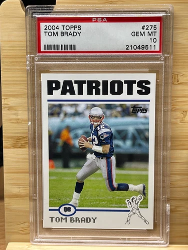 2004 Topps Football - PSA 10 Gem MT - Tom Brady - #275 - PATRIOTS!