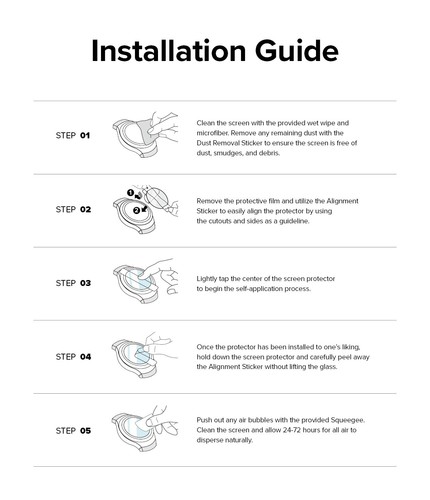 Ringke Galaxy Watch 6 40mm [Verre pour Style Lunette] Verre Protecteur d'écran - Photo 11 sur 15