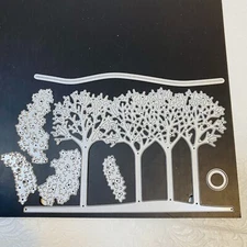 Stampin Up Cut & Emboss Inspiring Canopy 7pc Die Set 155963 Crafts Scrapbooking