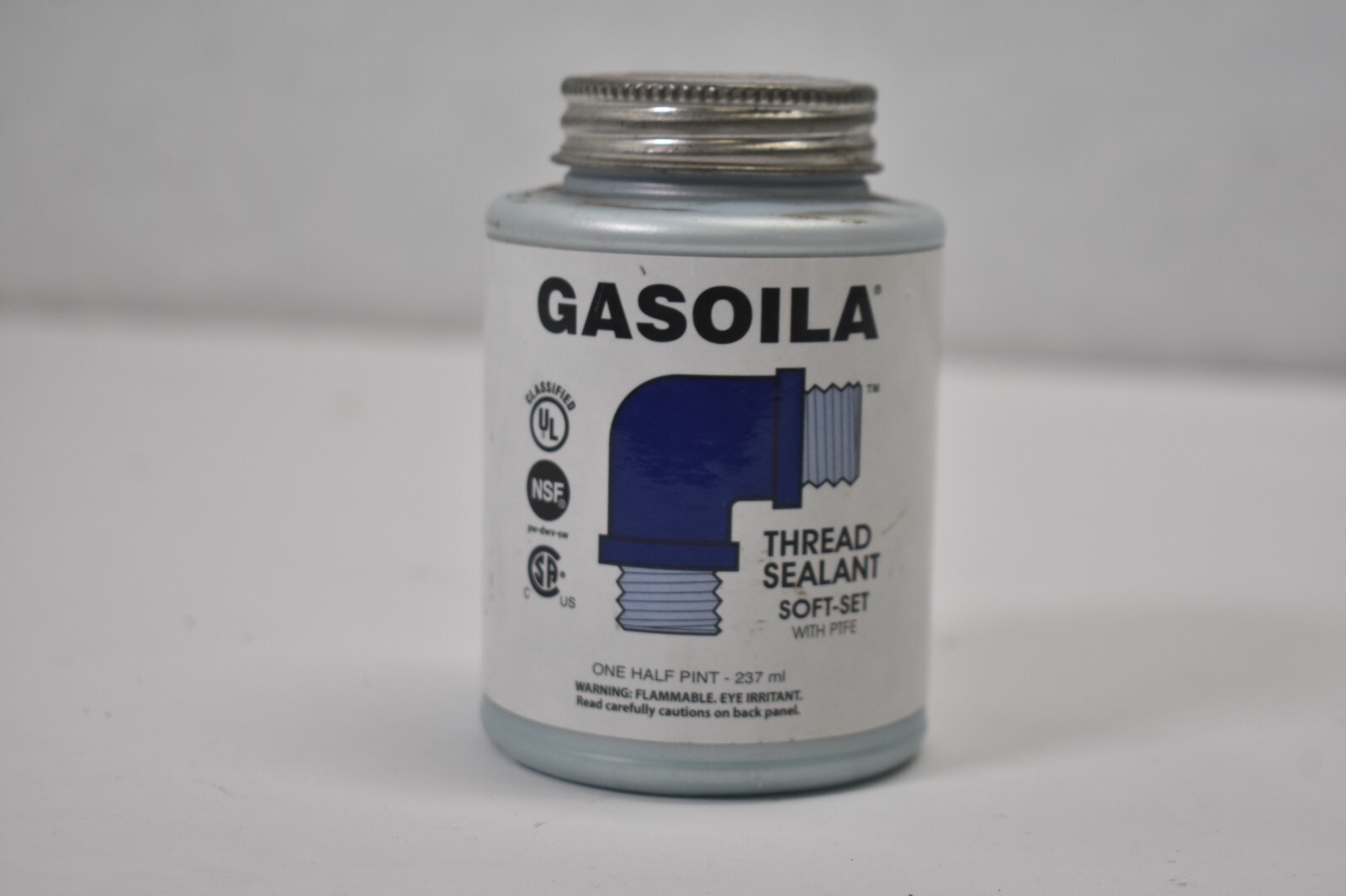 Gasoila Pipe Thread Sealant Soft Set w PTFE Half Pint No Hardening 237mL