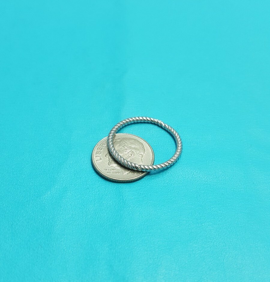 Authentic HSN Silver Tone Twisted Design Thin Sta… - image 12