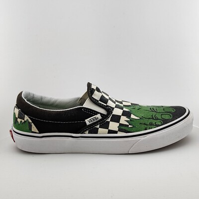 Incredible Hulk Checkerboard Slip Marvel Hulk Vans Vans Men's