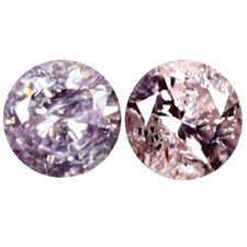 0.10 ct 2pcs Superb MATCHING PAIR Round Shape 2 x 2 mm Diamond Gemstone