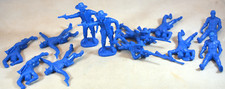 Toy Soldiers of San Diego Dismounted Cavalry with Casualties Medium Blue Set 17