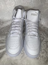 Tenis PUMA Hombres Caven Mid Boot CD4 Blanco Equipo Dorado 385843-01 Talla US:11.5