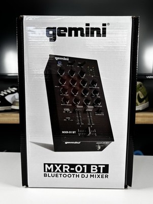 Gemini Audio Equipment MXR-01BT 2-Channel Professional Mixers Bluetooth Input DJ