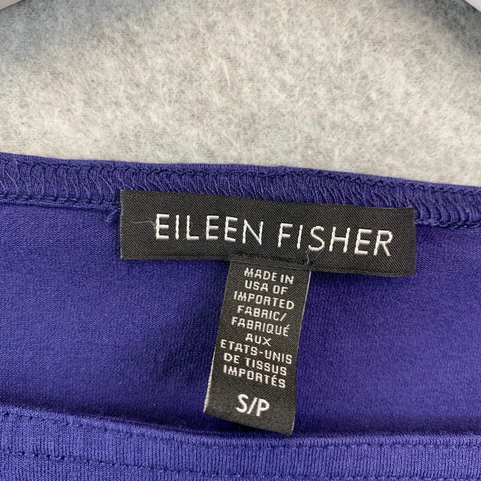 Eileen Fisher Dress Womens Small Blue A Line Swing Tank Lightweight Jersey - Image 2 of 4