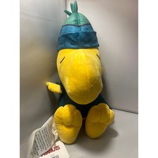 Peanuts Woodstock Plush Winter Outfit Teal Quilted Jacket Beanie PC5191 NWT